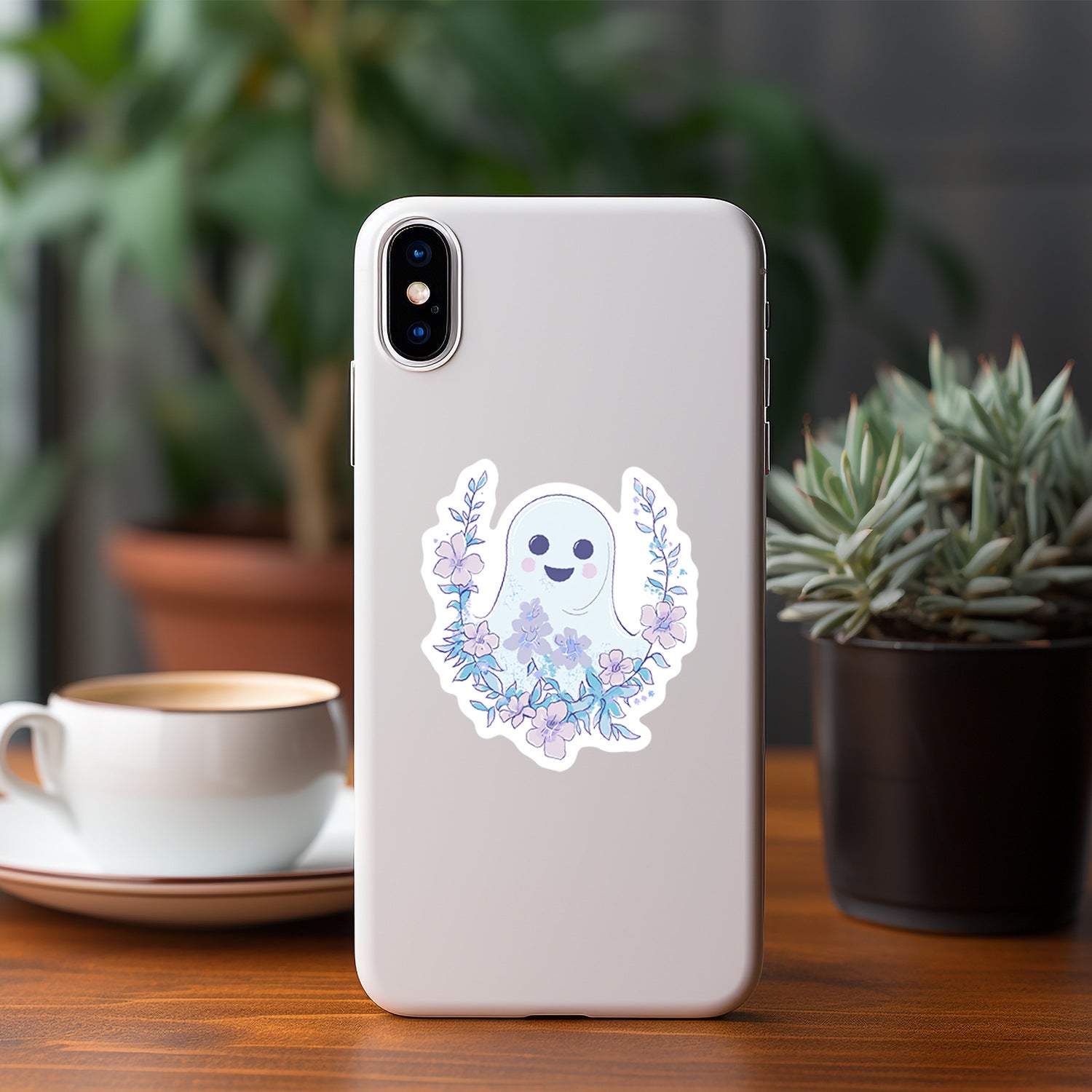 Wholesale  flowers and ghost doodle stickers